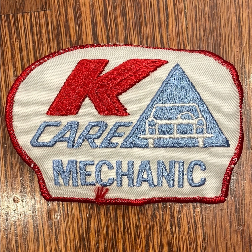 Vintage K Care Auto Mechanic Patch - 2 patches included + 1 bonus